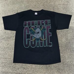 Vintage 90s 1993 Logo 7 Mighty Ducks T-Shirt